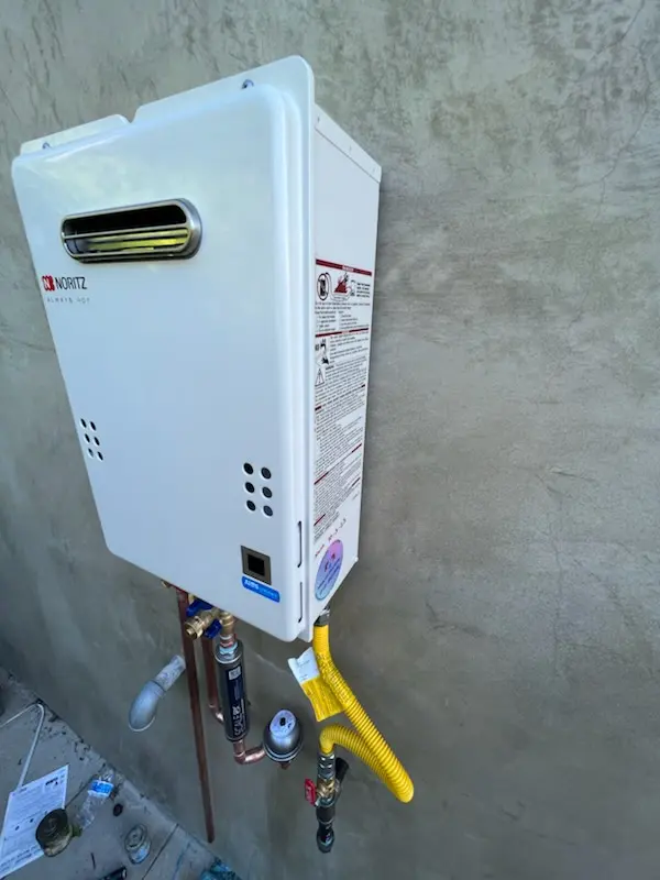 Tankless water heater installation for Stonewall Manor homes